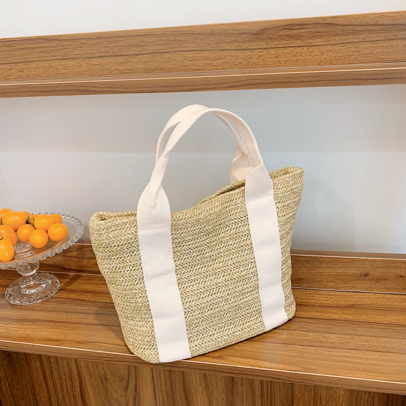 women small woven beach summer bag