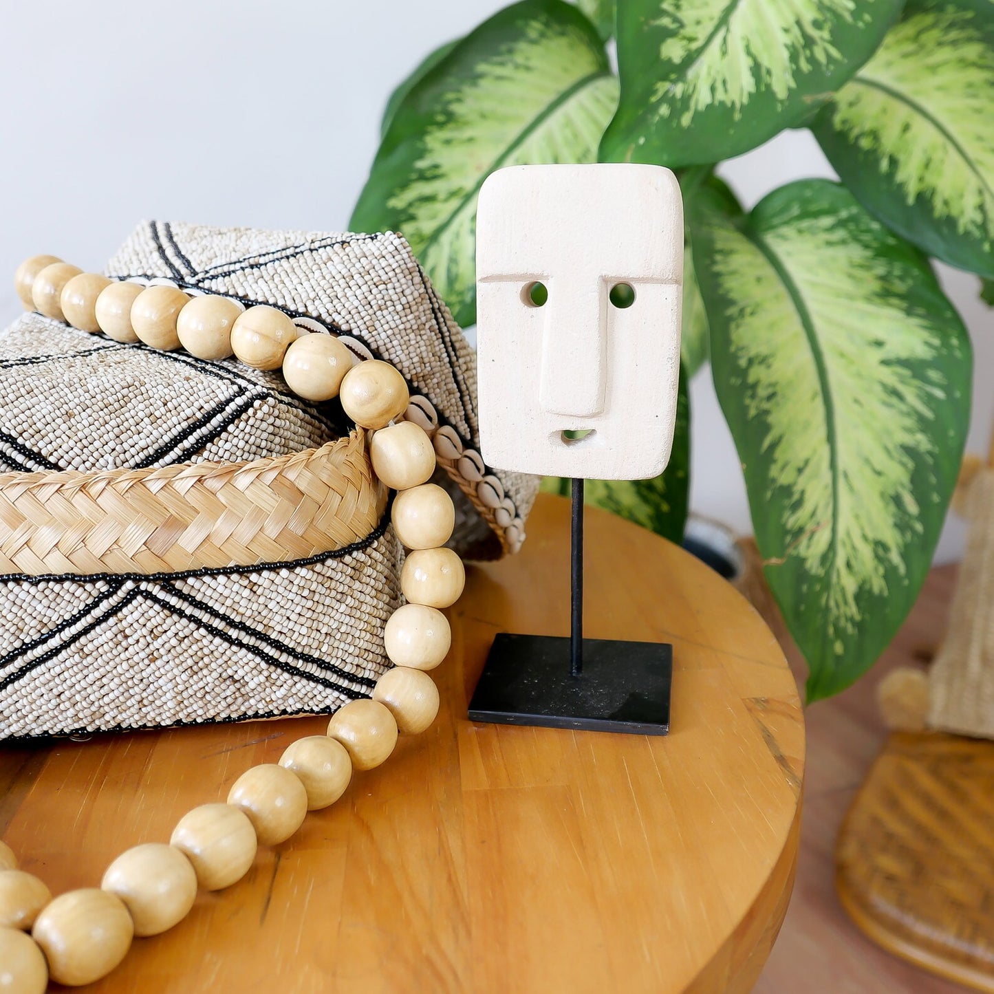 Bohemian Stone Statues Set Home Decoration