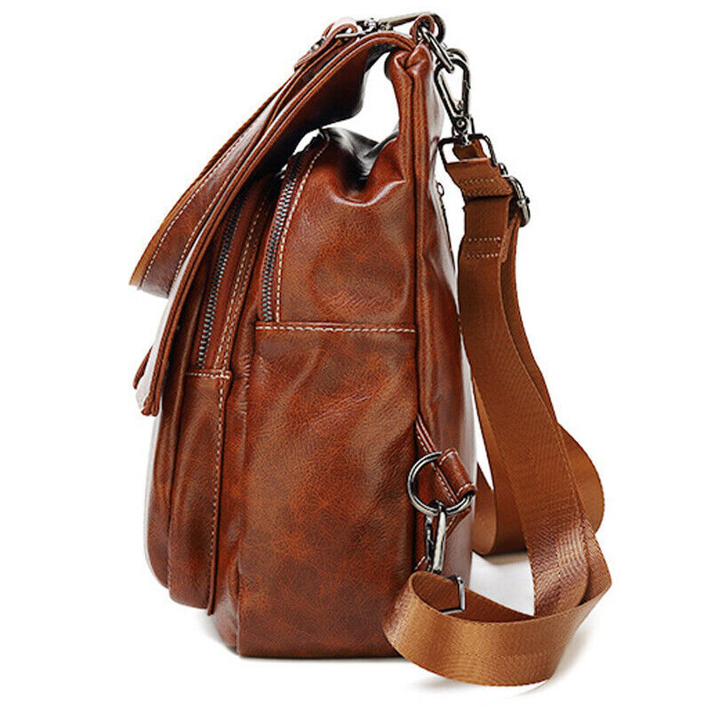 Genuine leather backpack for women
