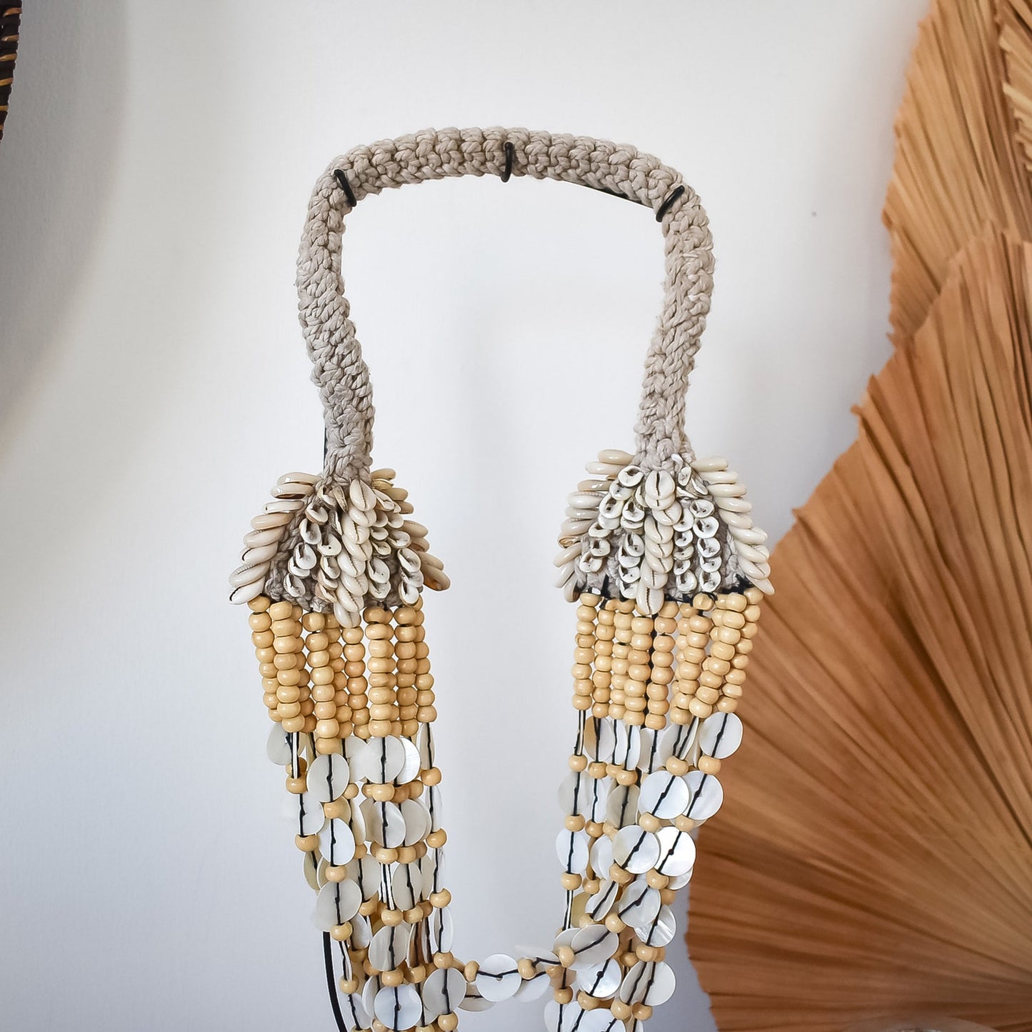 Beads And Shells Eclectic Decorative Necklace