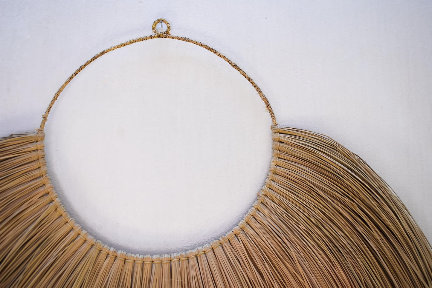 Raffia wall hanging Seagrass Wall Decor With Knots