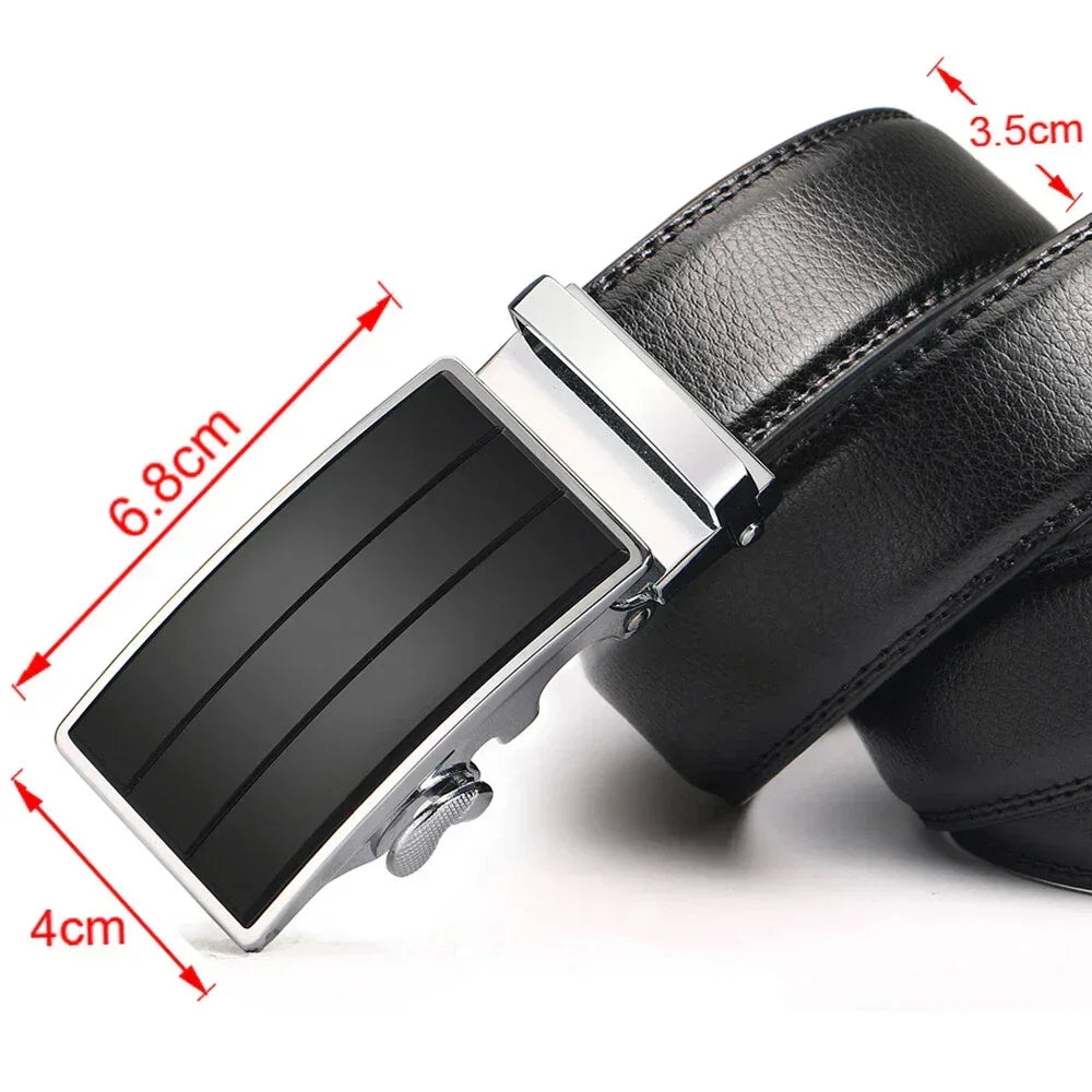 genuine leather belts for men modern buckle
