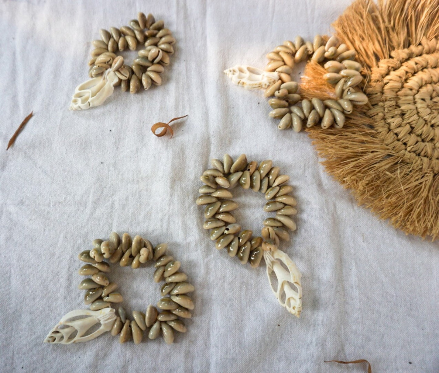 Cowrie Seashells Napkin Ring