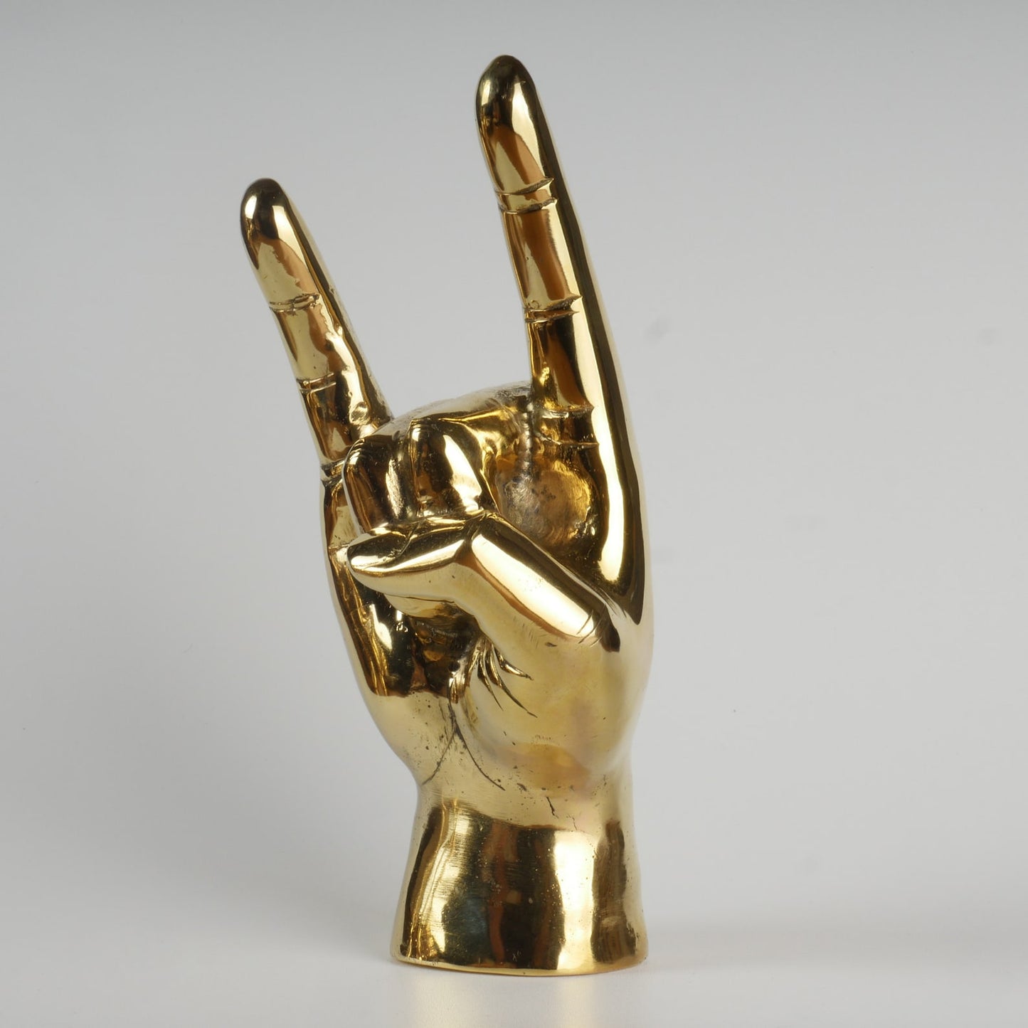 The Hook Em Horns Bass Hand Decor