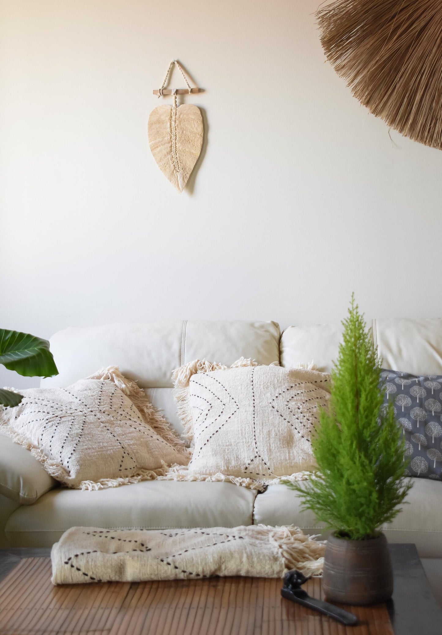 Organic Cotton Throw Accent Pillow Cover