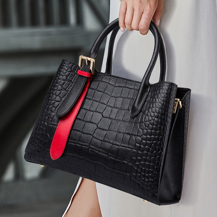 genuine leather shoulder handbags for women