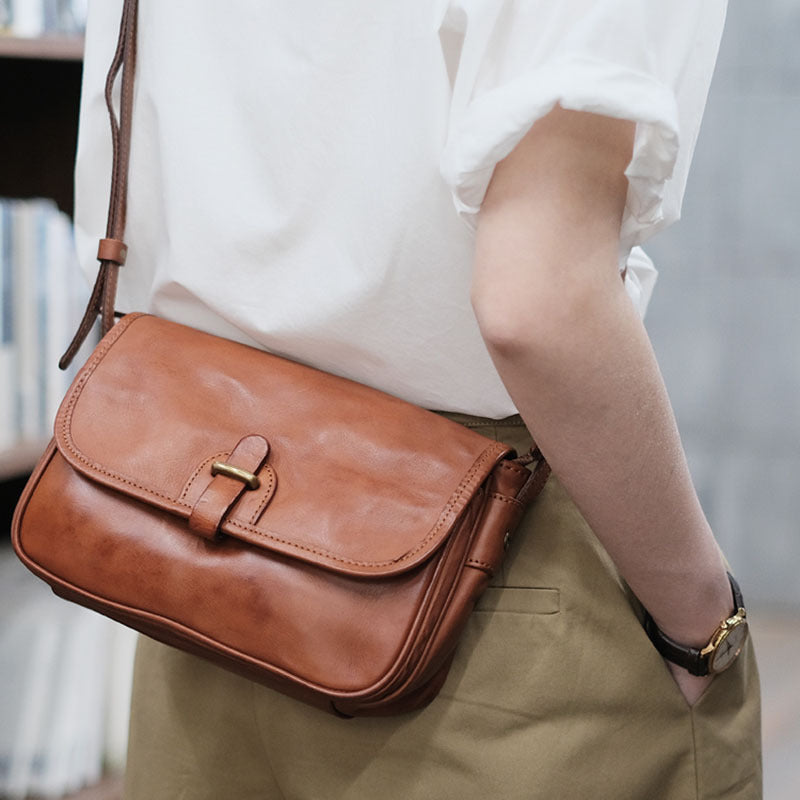 genuine leather women crossbody sling bag