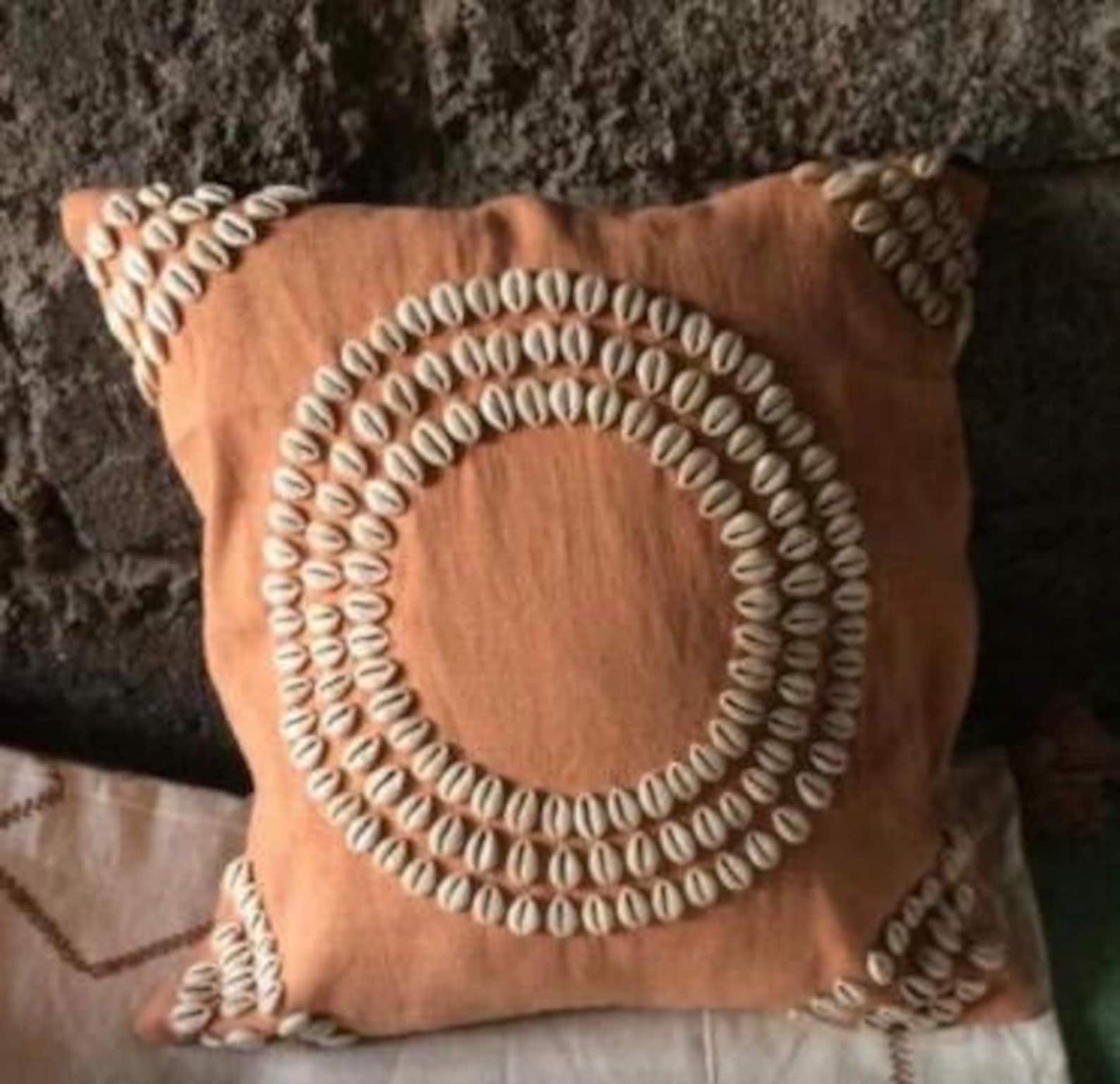 Cowrie Boho Sofa Pillow Cover