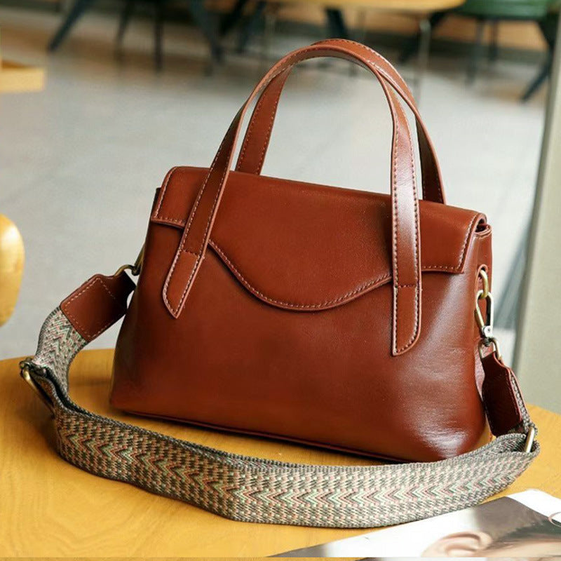 Genuine Leather Shoulder Handbag Crossbody