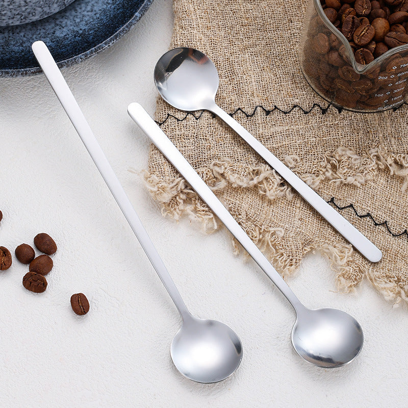 Stainless Steel Round Spoon Coffee Stirring