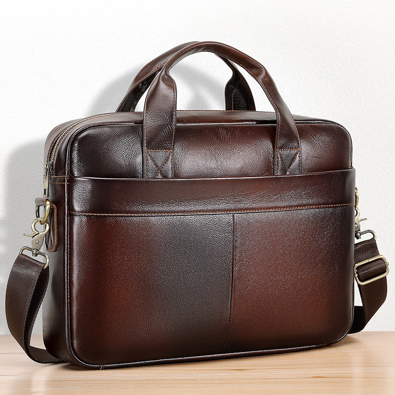 Genuine Leather Business Office Bag for Men