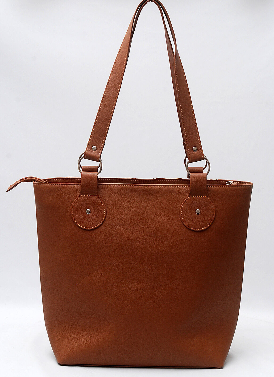 Brown White Hair On Hide Tote Purse