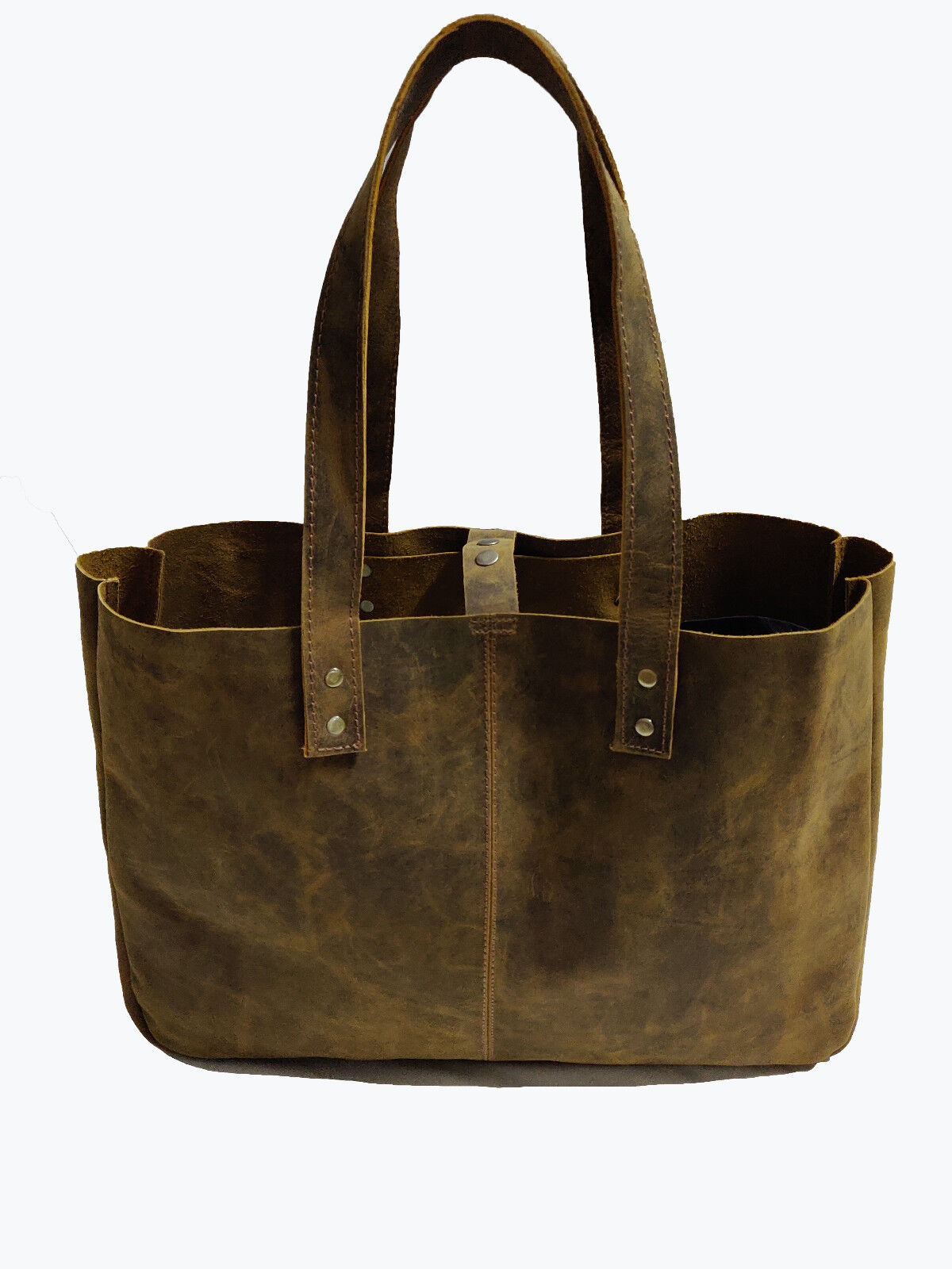 Real Leather Women Shoulder Tote Bag