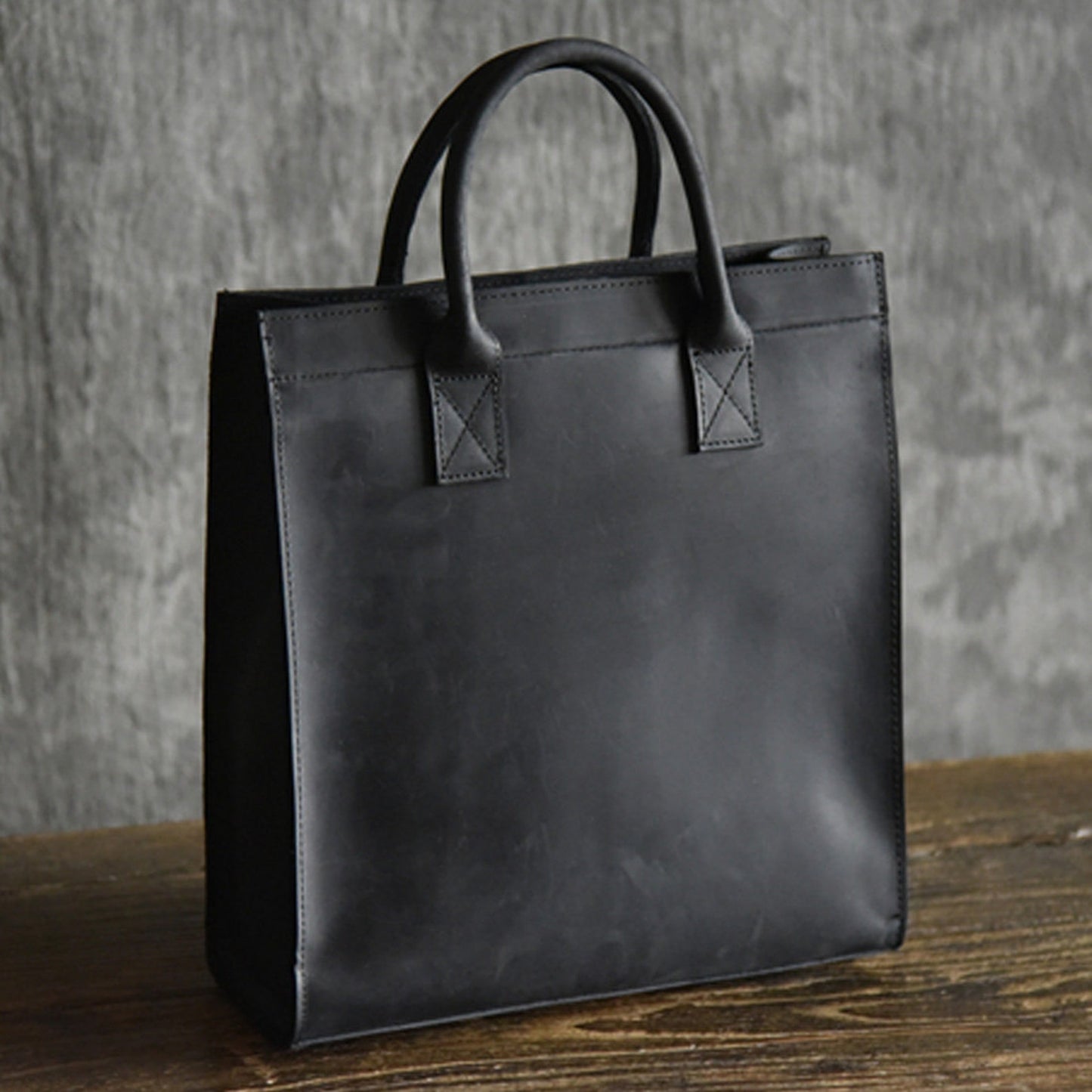 Genuine Real Cowhide Leather Tote Bag