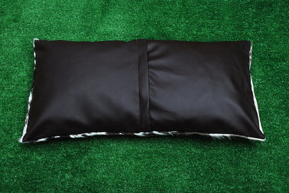 Black White Cowhide Lumber Pillow