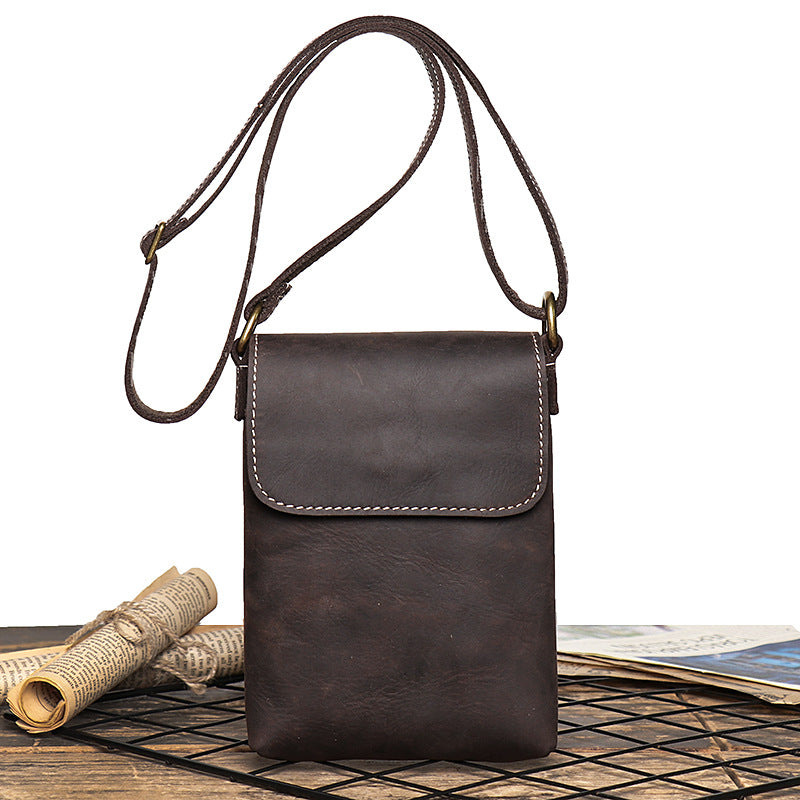 Small Leather Crossbody Phone Bag for Women