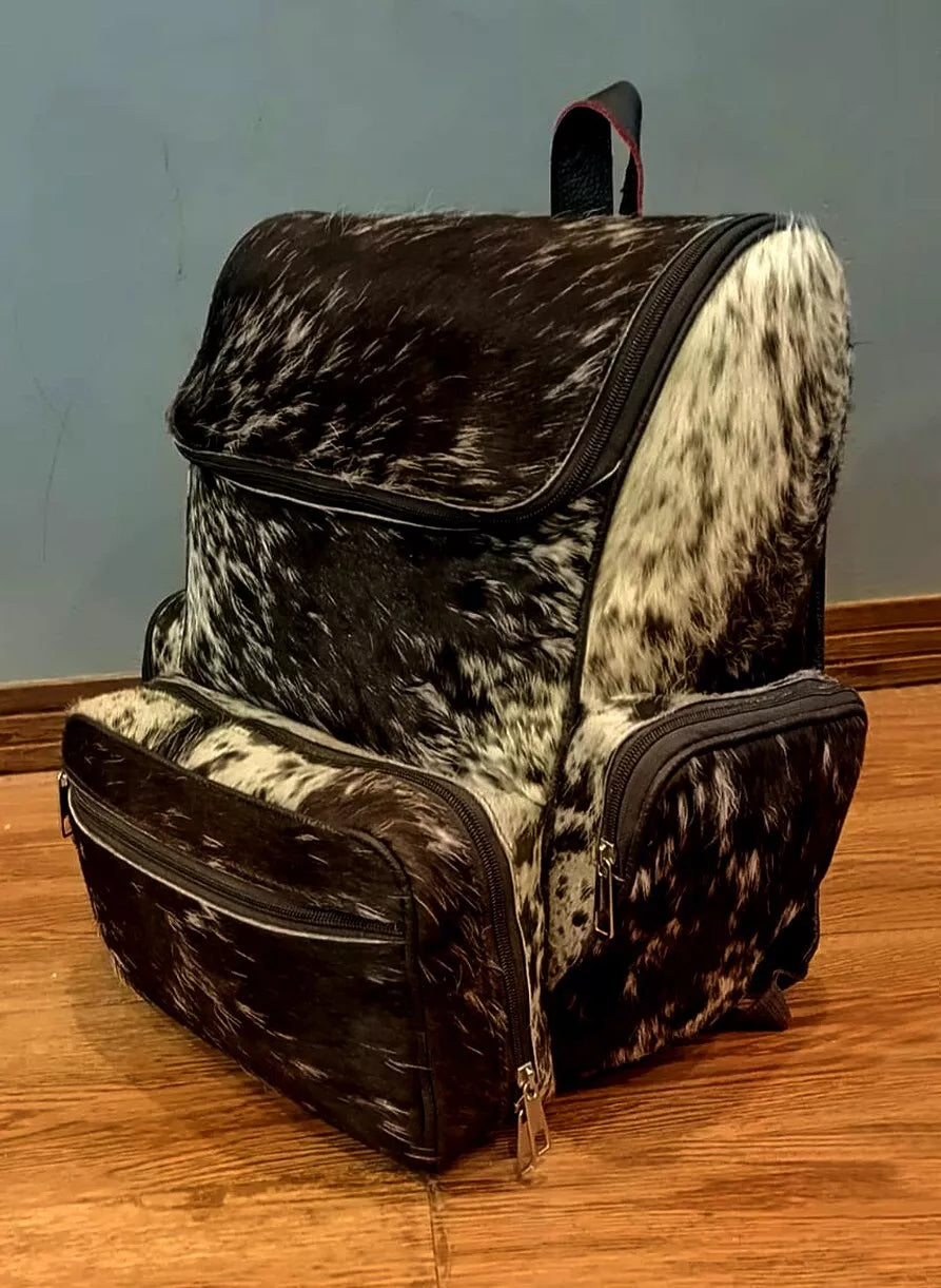 Real Cowhide Backpack Wester Travel Purse