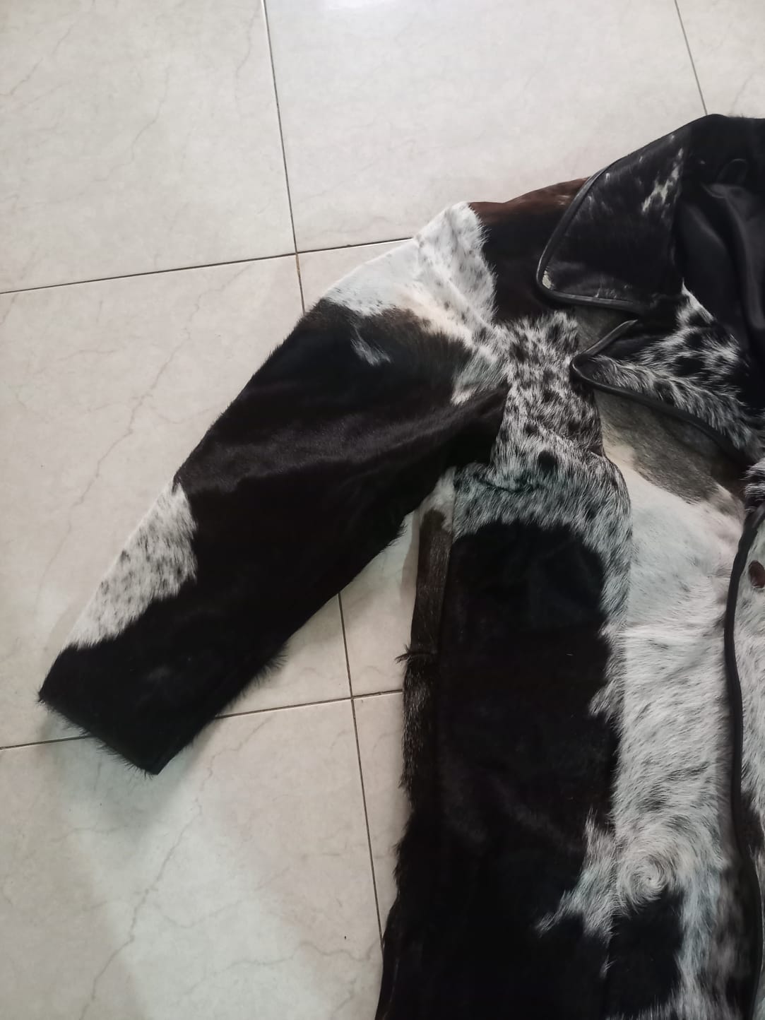 men cowhide jackets black brown white