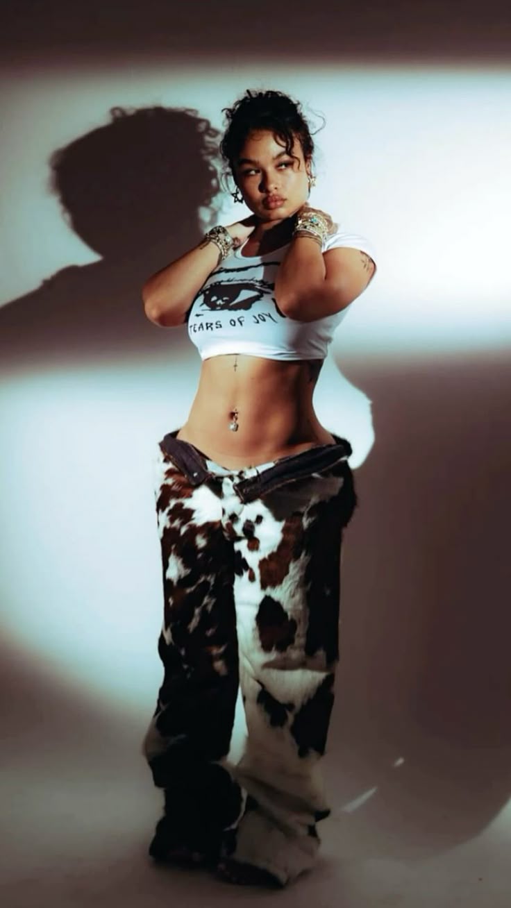 women cowhide pants cowboy trousers