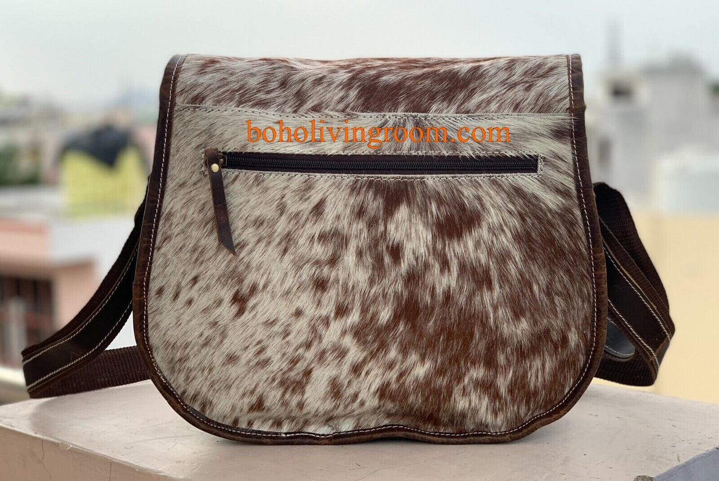 Real Cowhide Crossbody Bag