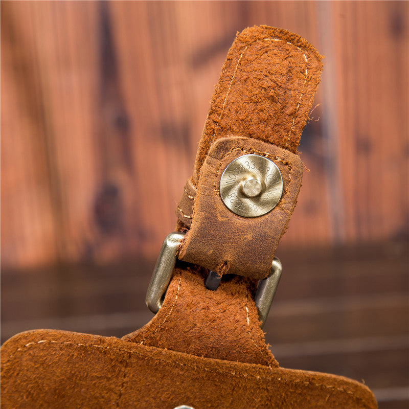 Men’s Leather Waist Bag Genuine Leather Phone Holder