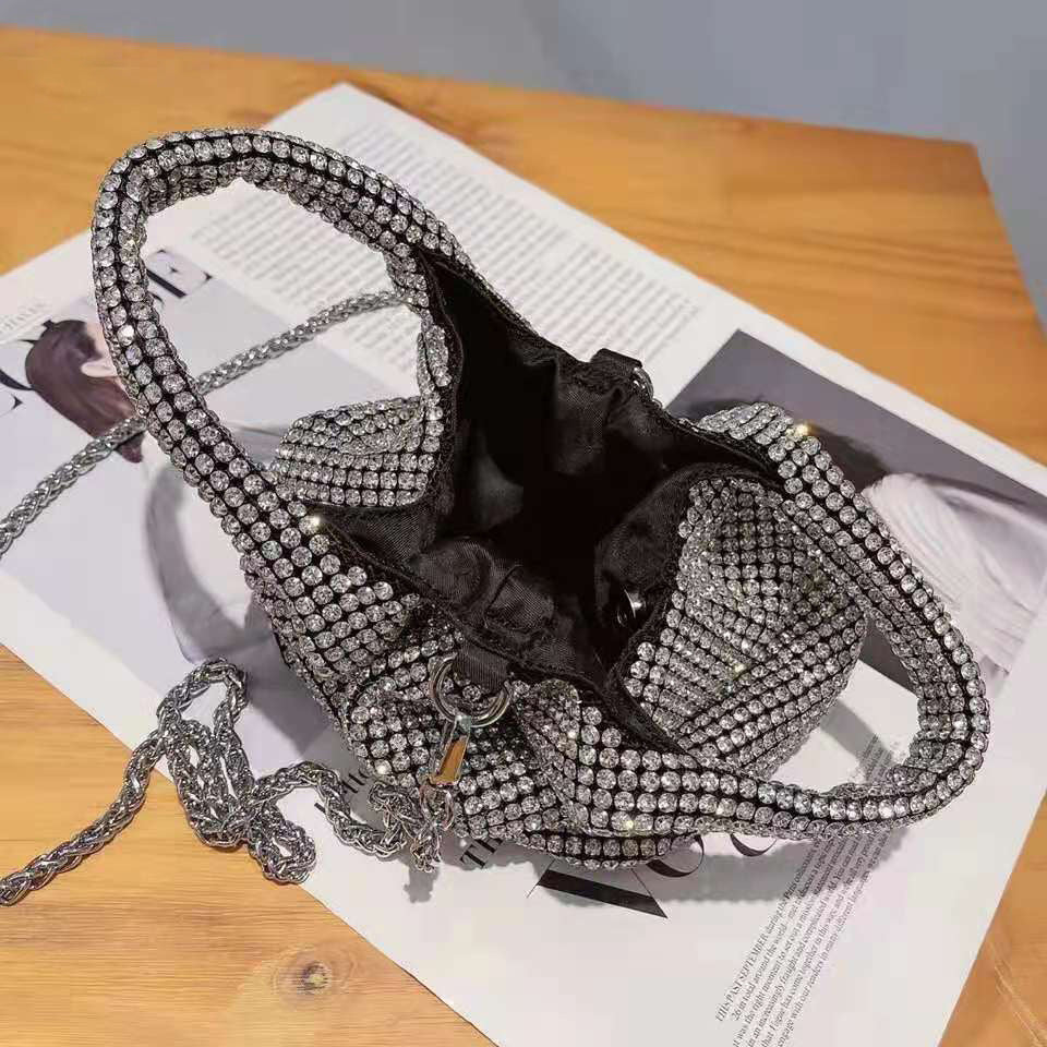 Mini Bucket Bag with Chain Strap