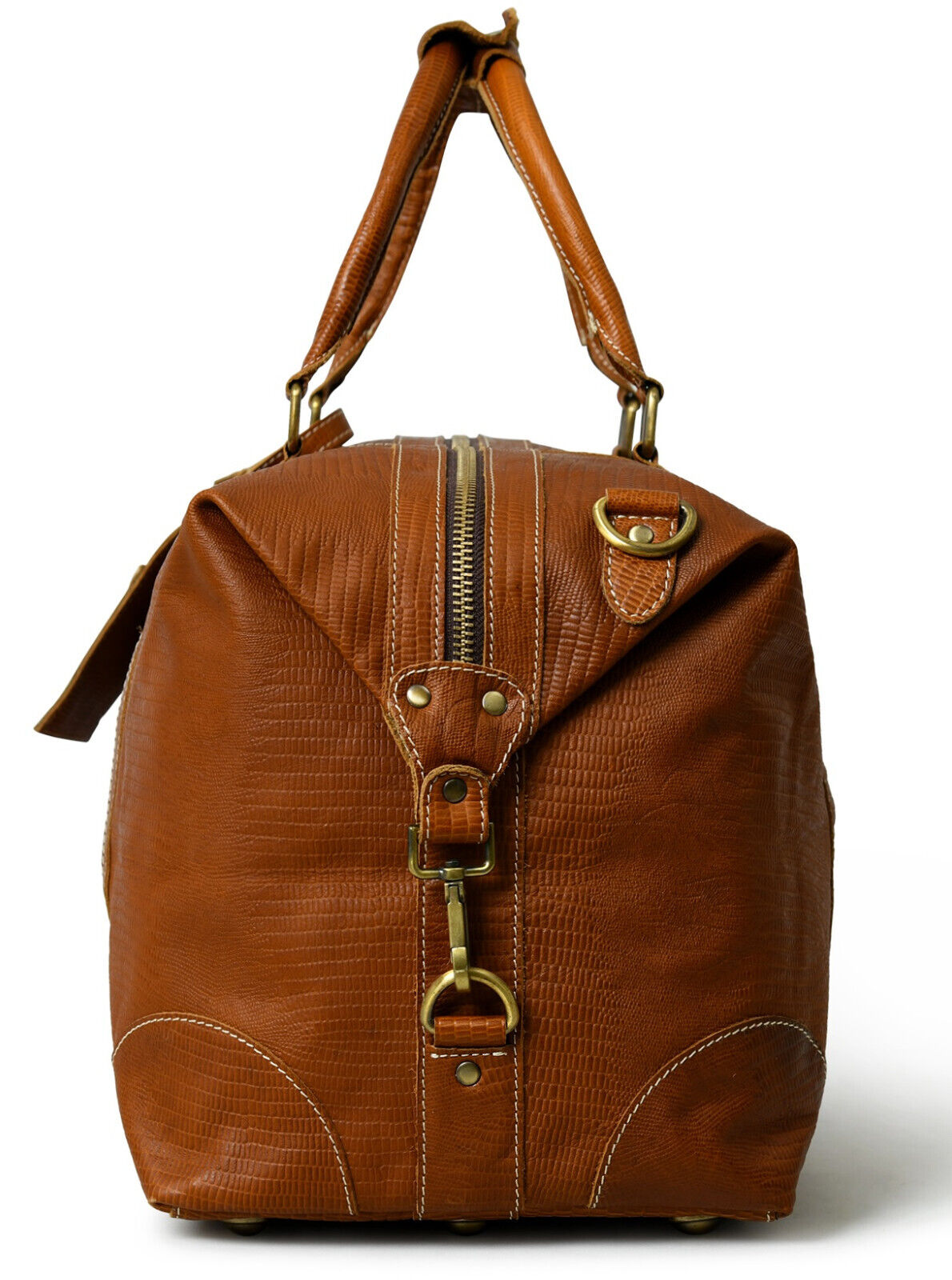 Genuine Full Grain Leather Duffle Bag for Men