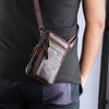Leather phone pouch waist bag