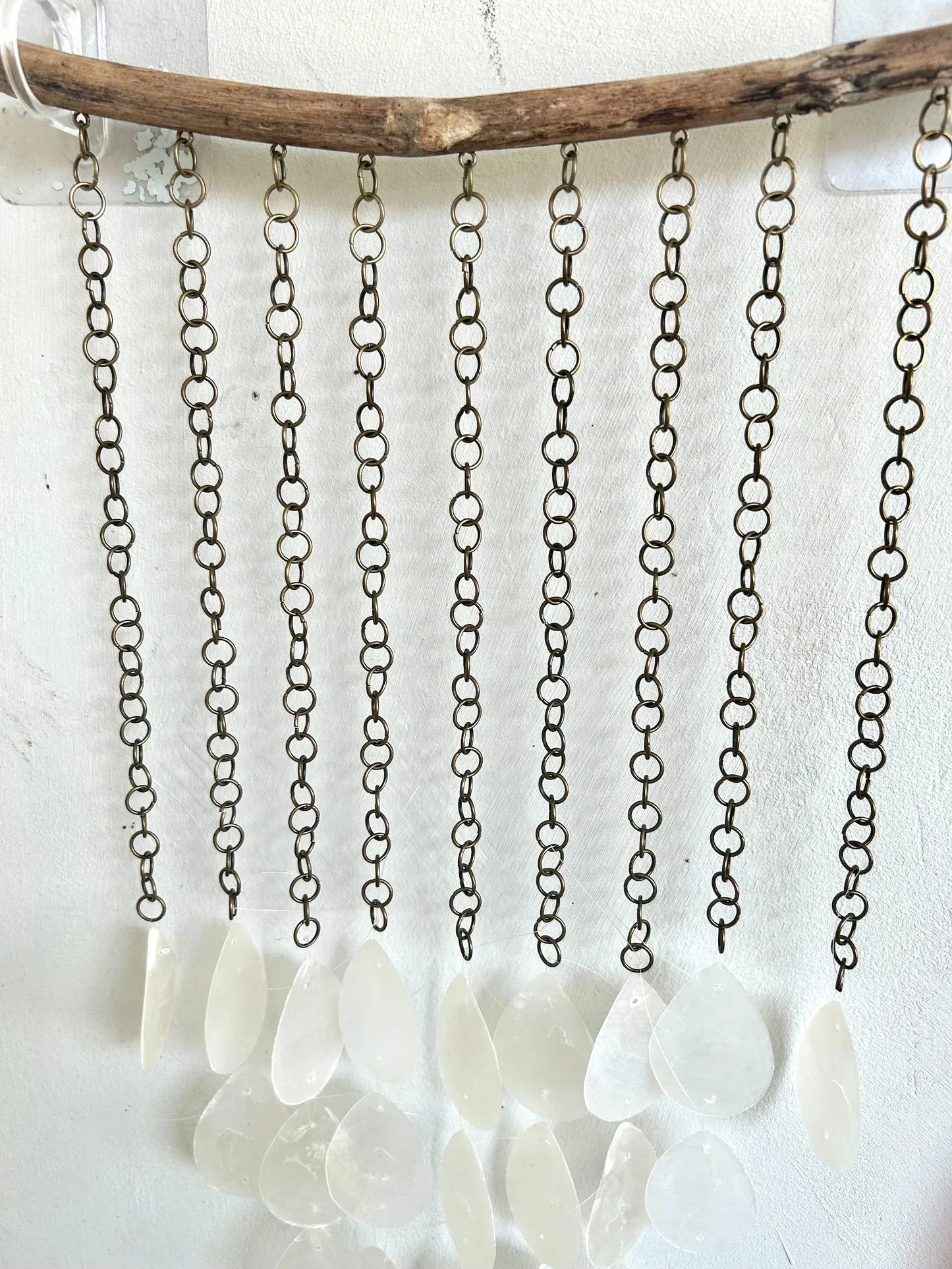 Water Drop white capiz shell wall urban decor Modern Silver