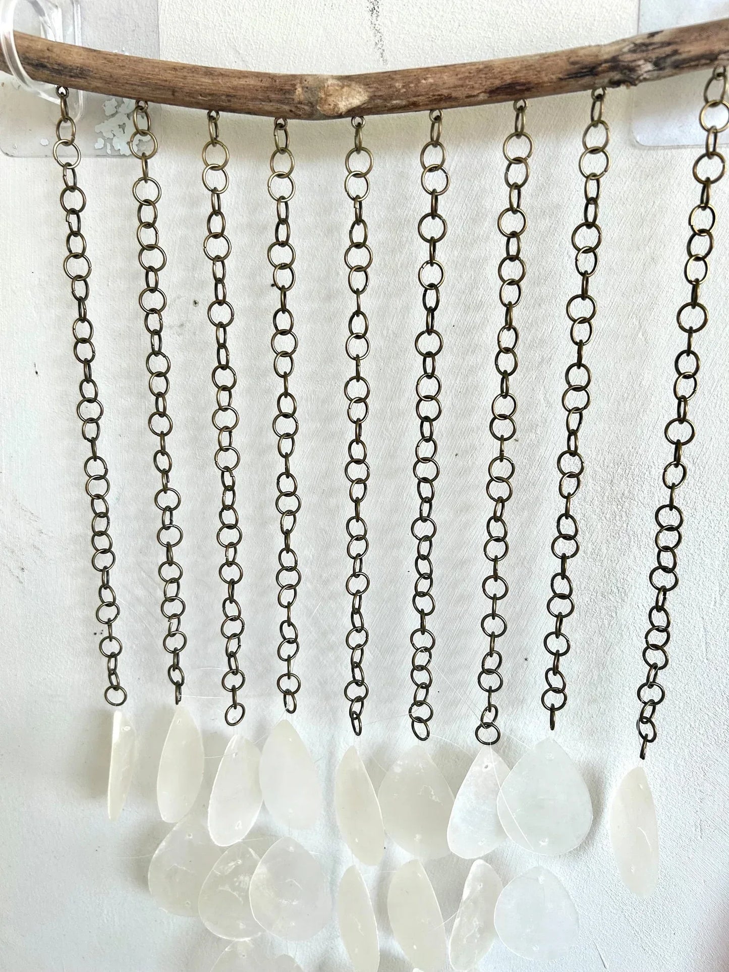 Water Drop white capiz shell wall urban decor Modern Silver