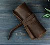 Genuine Leather Custom Stationary Case Roll