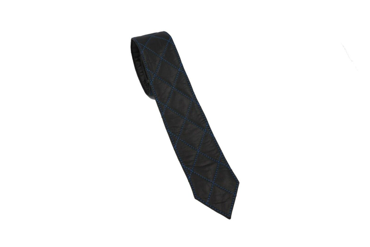 Genuine Leather Quilted Tie