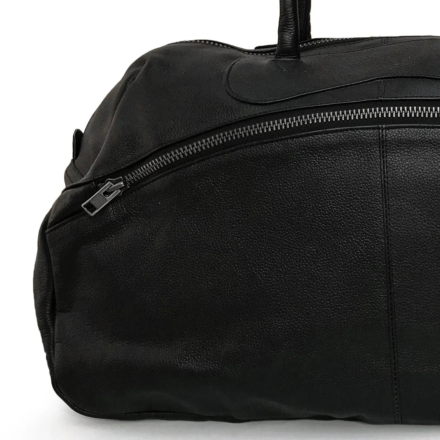 Real Cowhide Leather Duffle Travel Bag