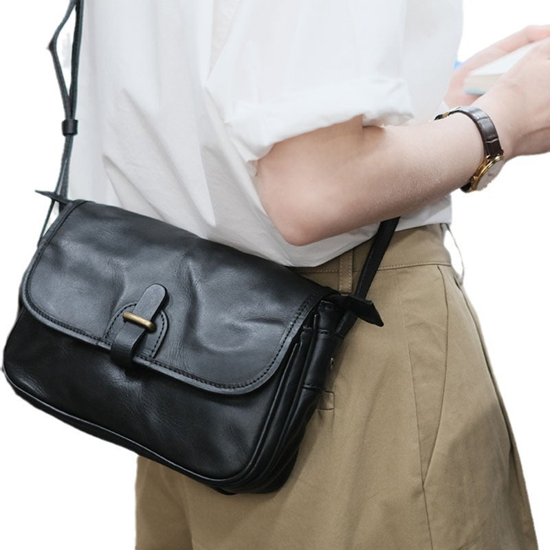 genuine leather women crossbody sling bag