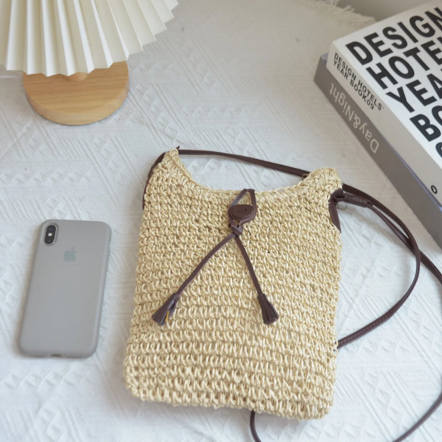 Straw Shoulder Crossbody Bag Nordic Style