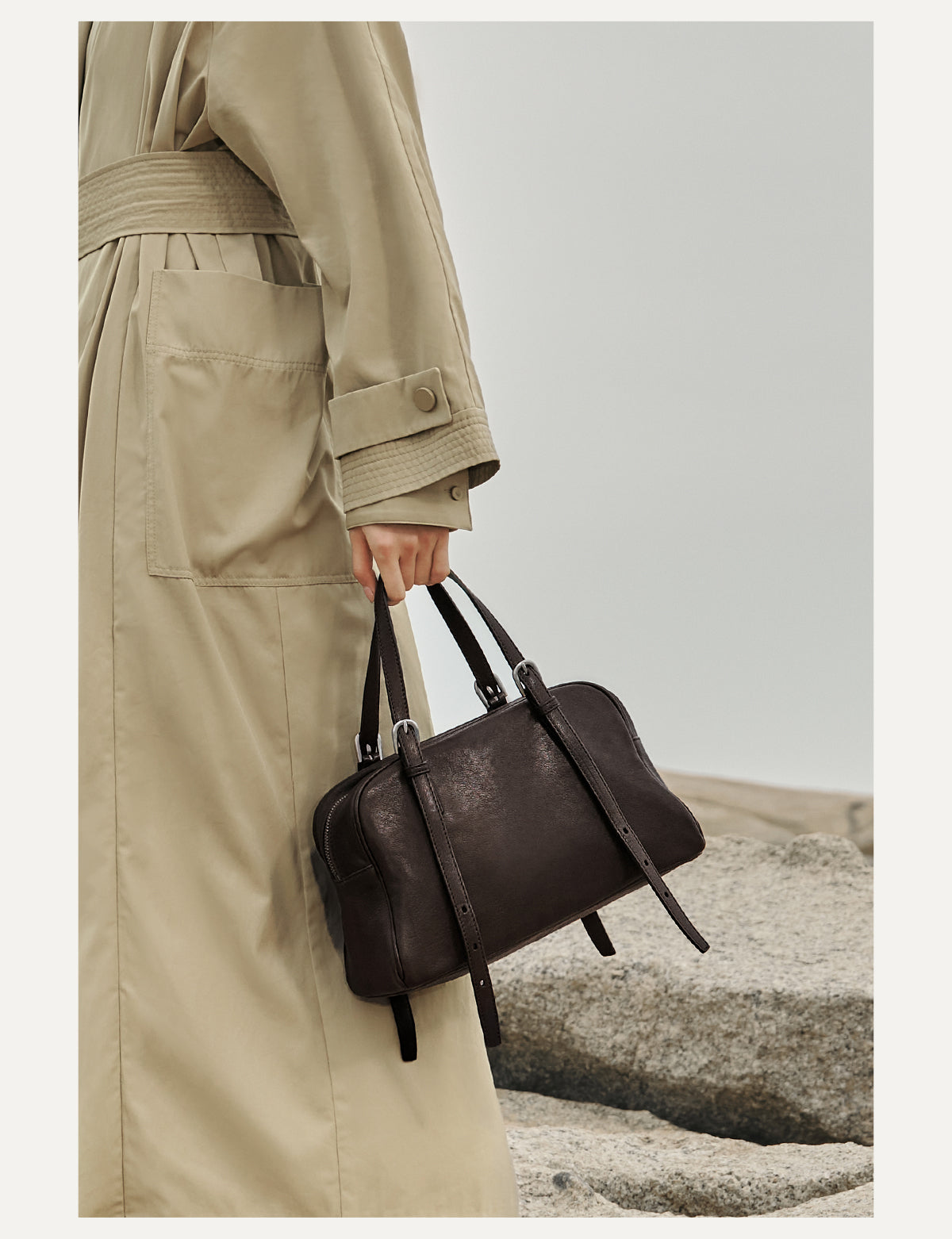 Over the Shoulder Leather Handbag For Women