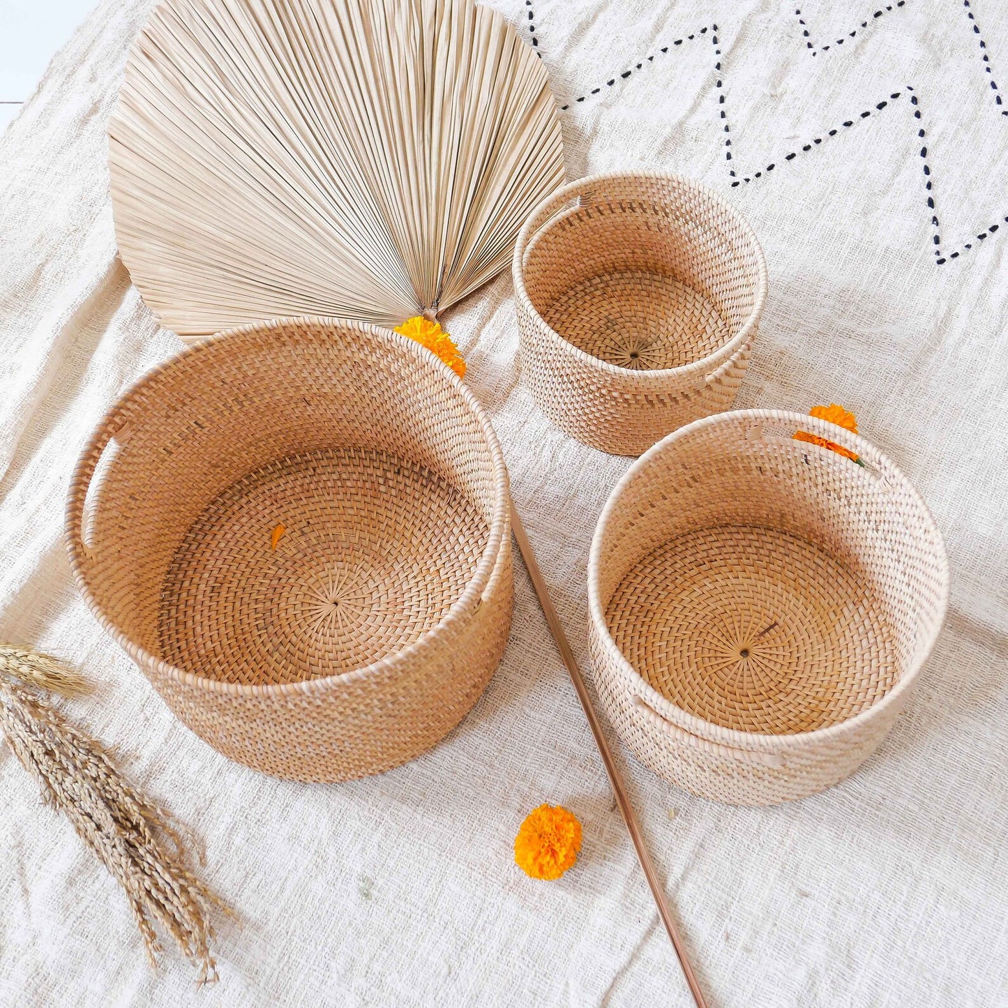 Wicker Storage Rattan Decorative Baskets