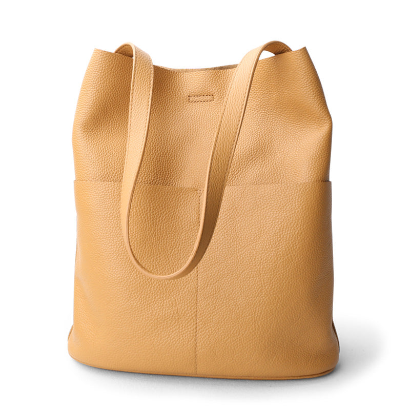 Women Genuine Leather Tote Bag Everyday Carry Purse