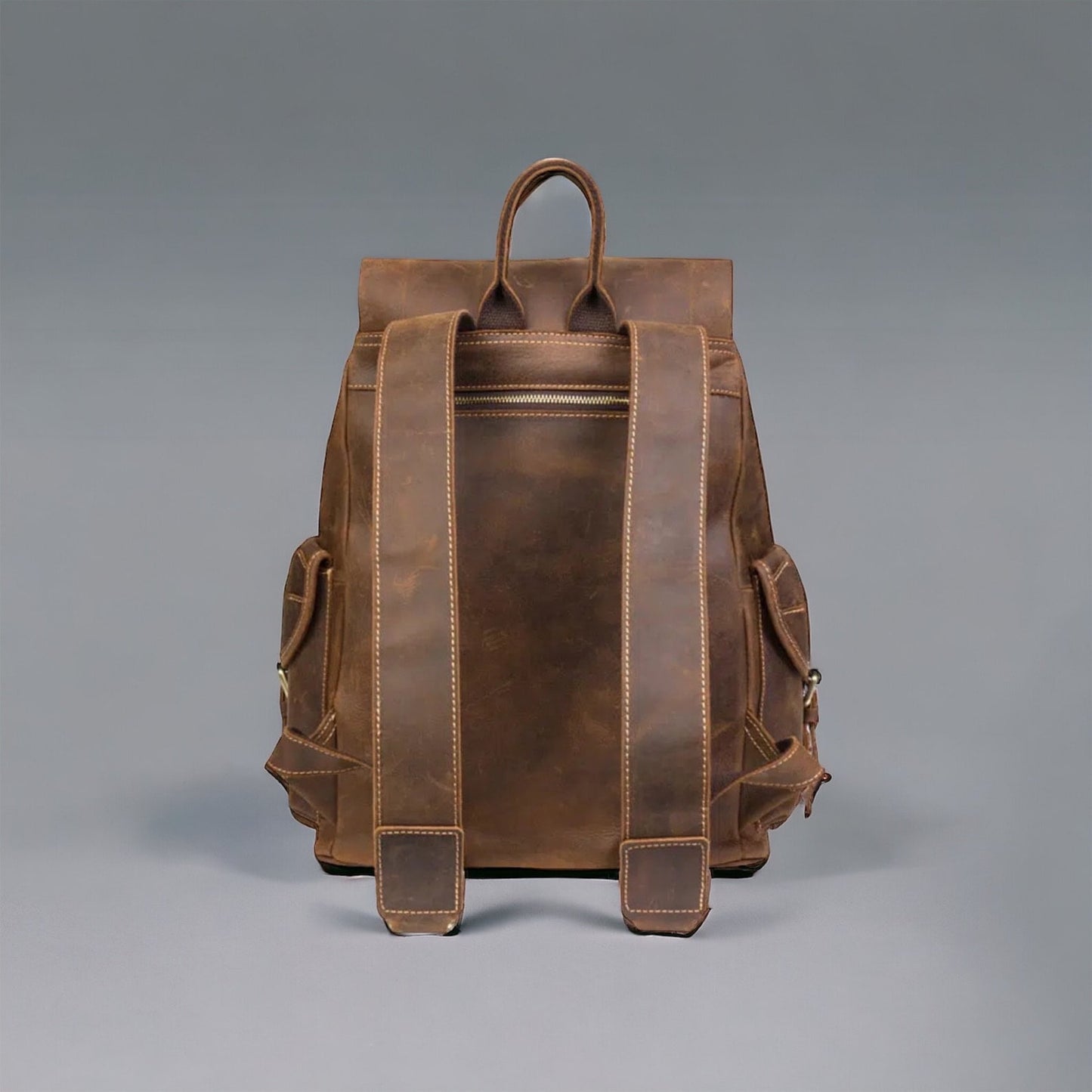 Full Grain Leather 15.6" Laptop Backpack