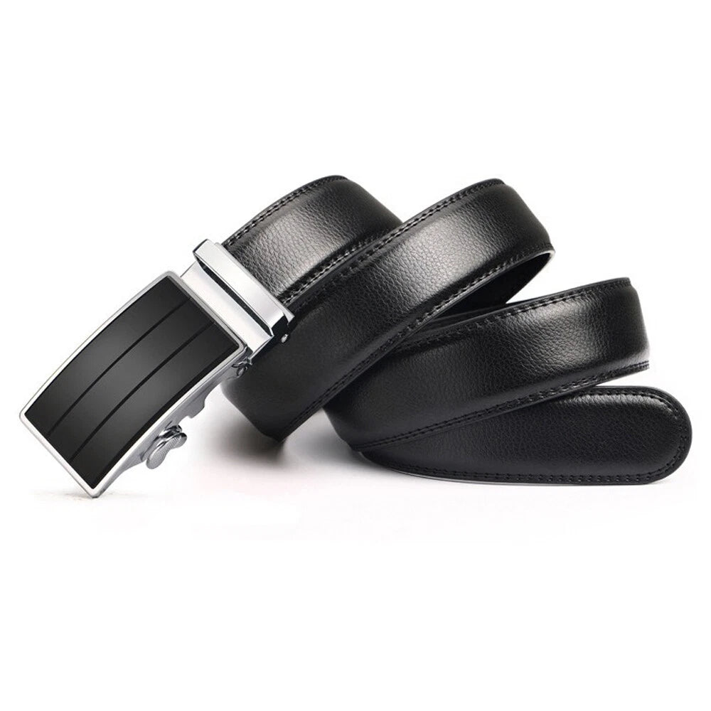 Modern Buckle Leather Belt Men Sleek Skinny Style