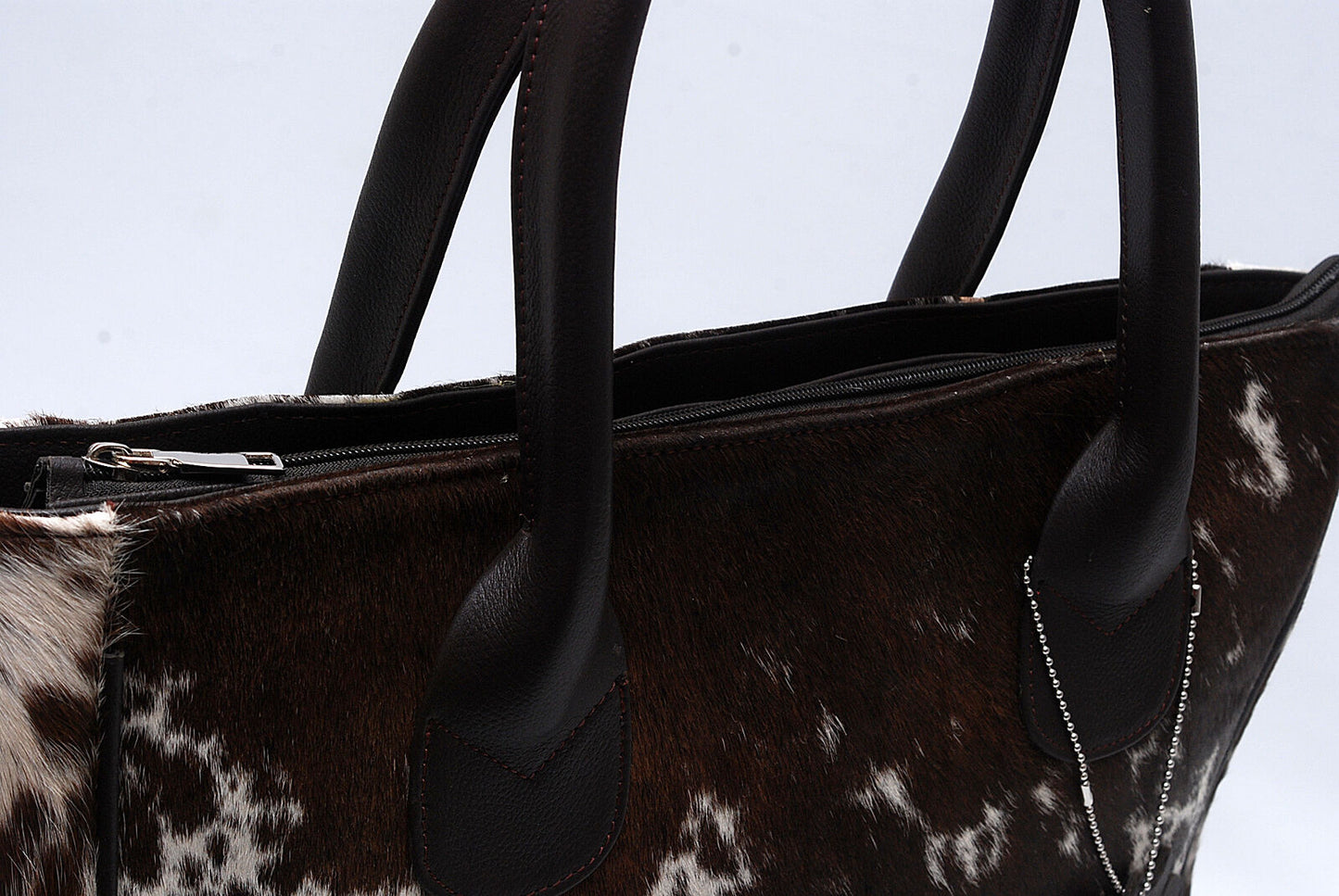 Large Hair On Hide Shoulder Bag Tricolor