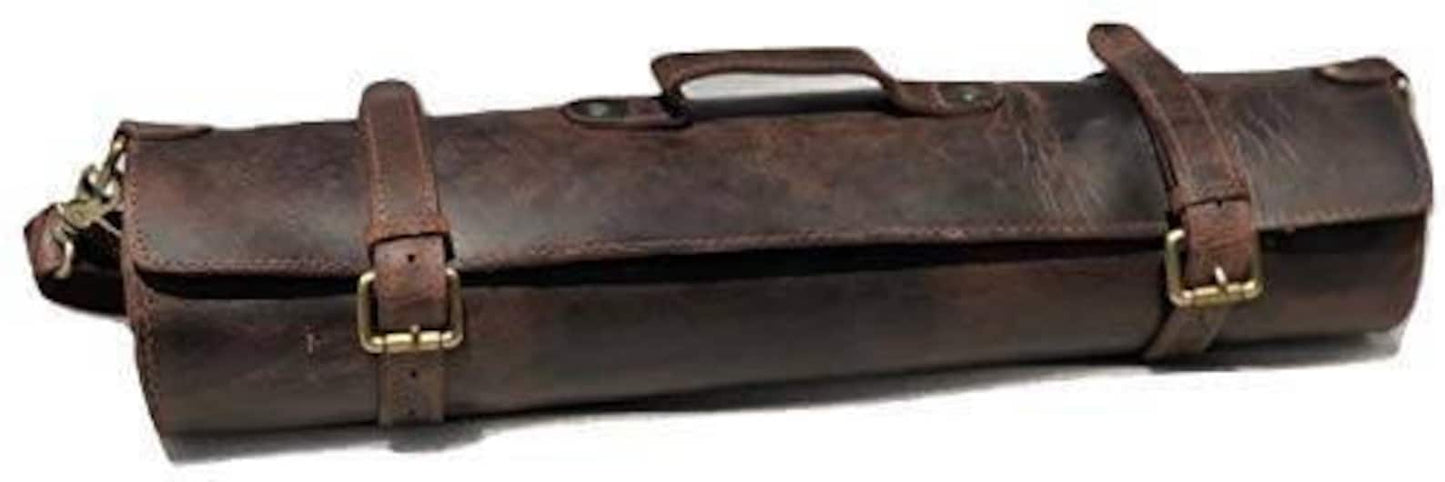 Expandable Leather Knife Roll