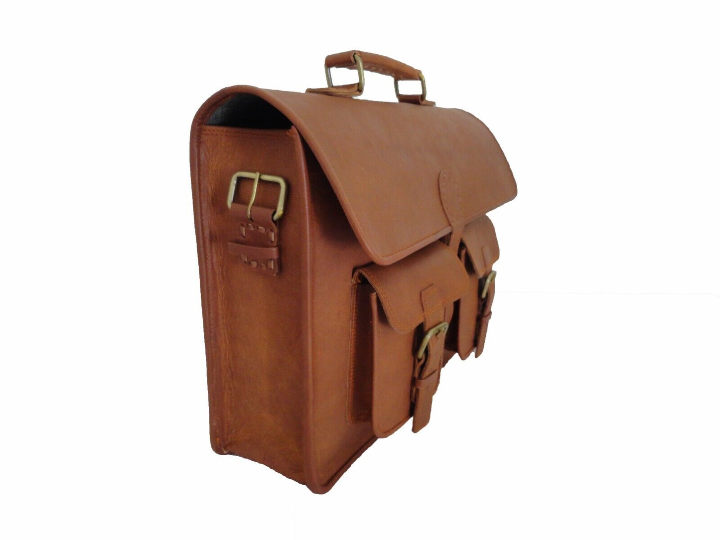 Vintage leather Laptop Messenger Bag