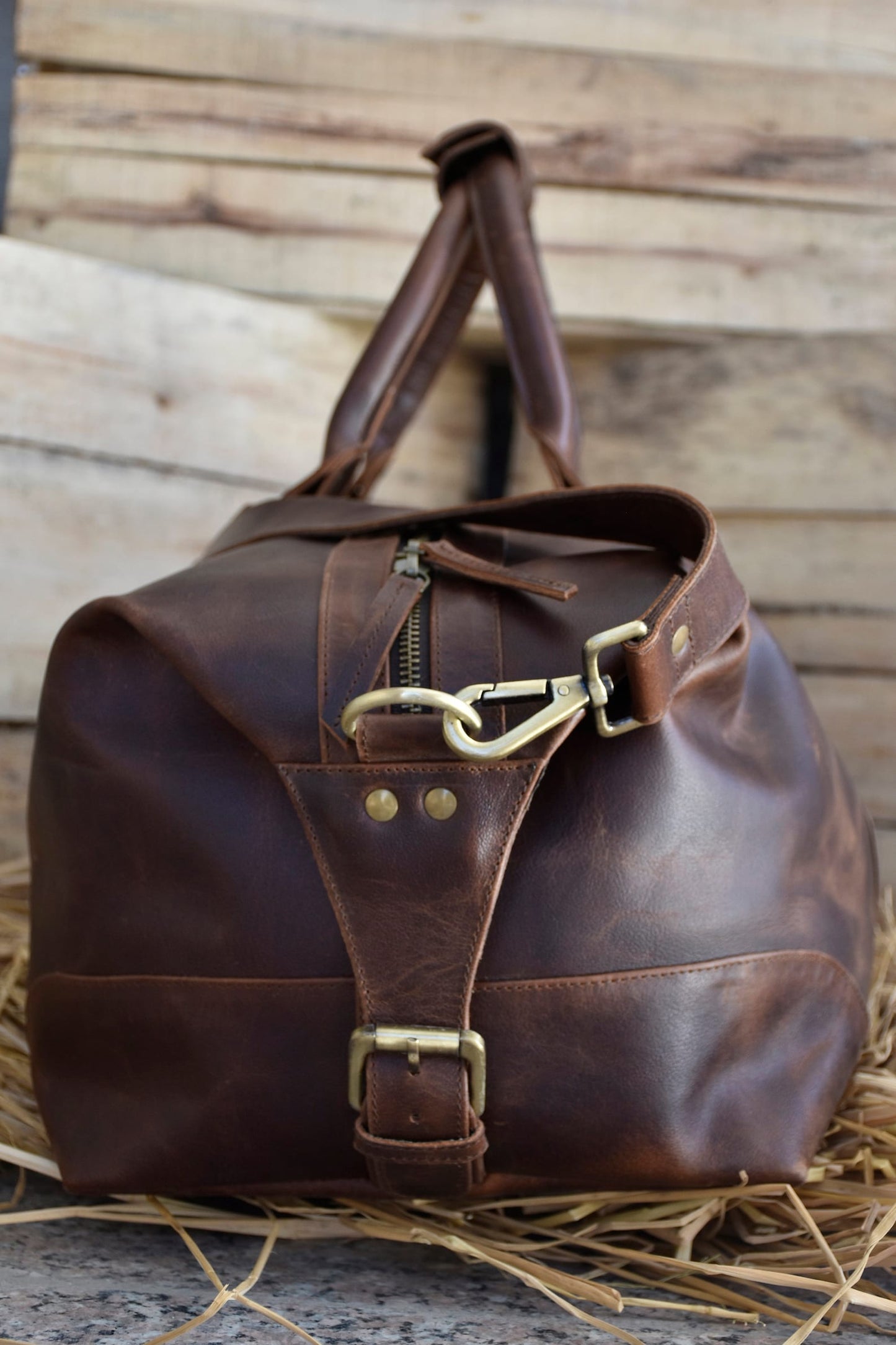 leather weekender bag duffel bag