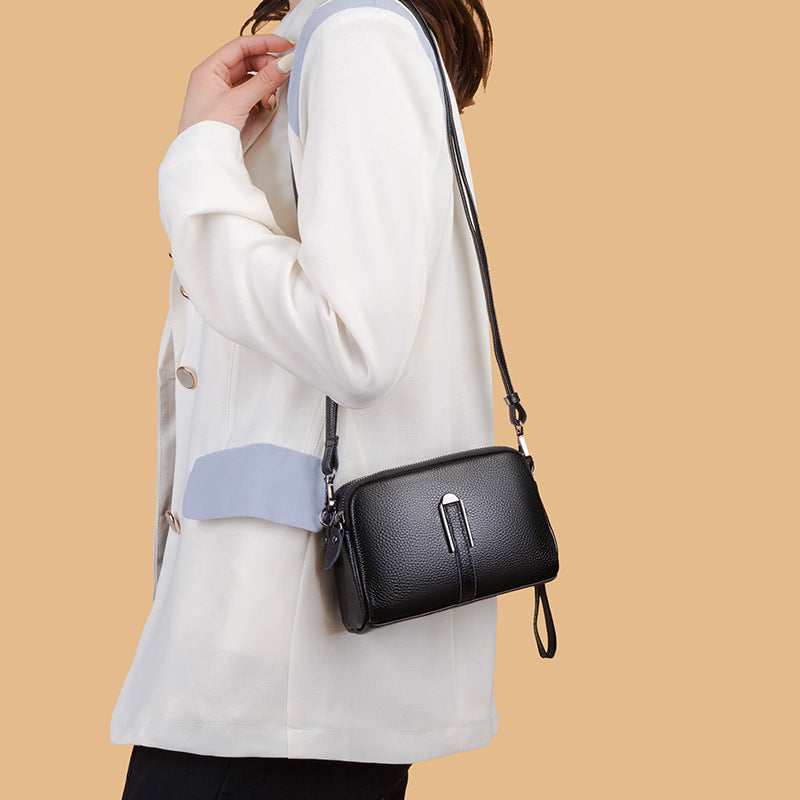 Genuine Leather Mini Crossbody Bag for Women