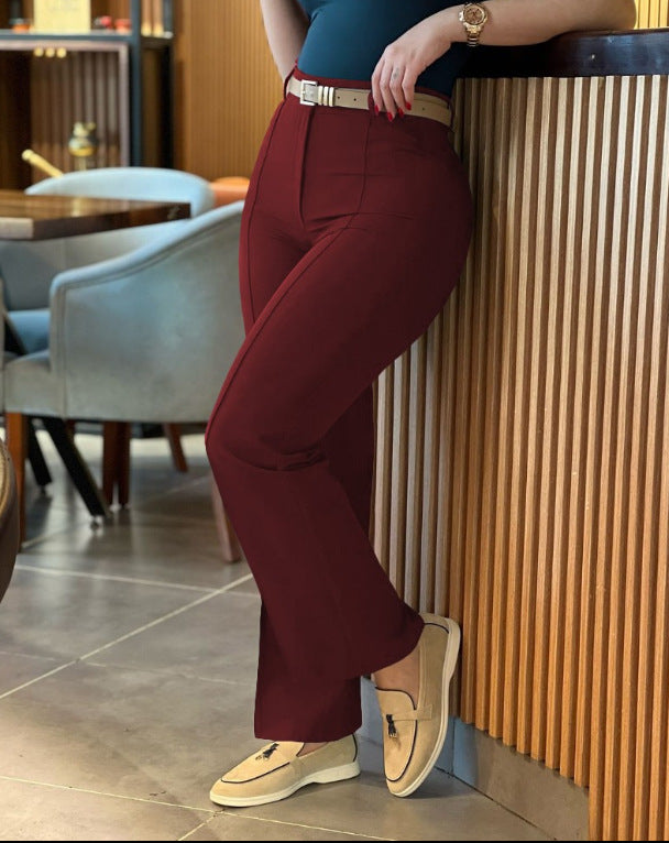 Mint Green Women Straight Leg Pant