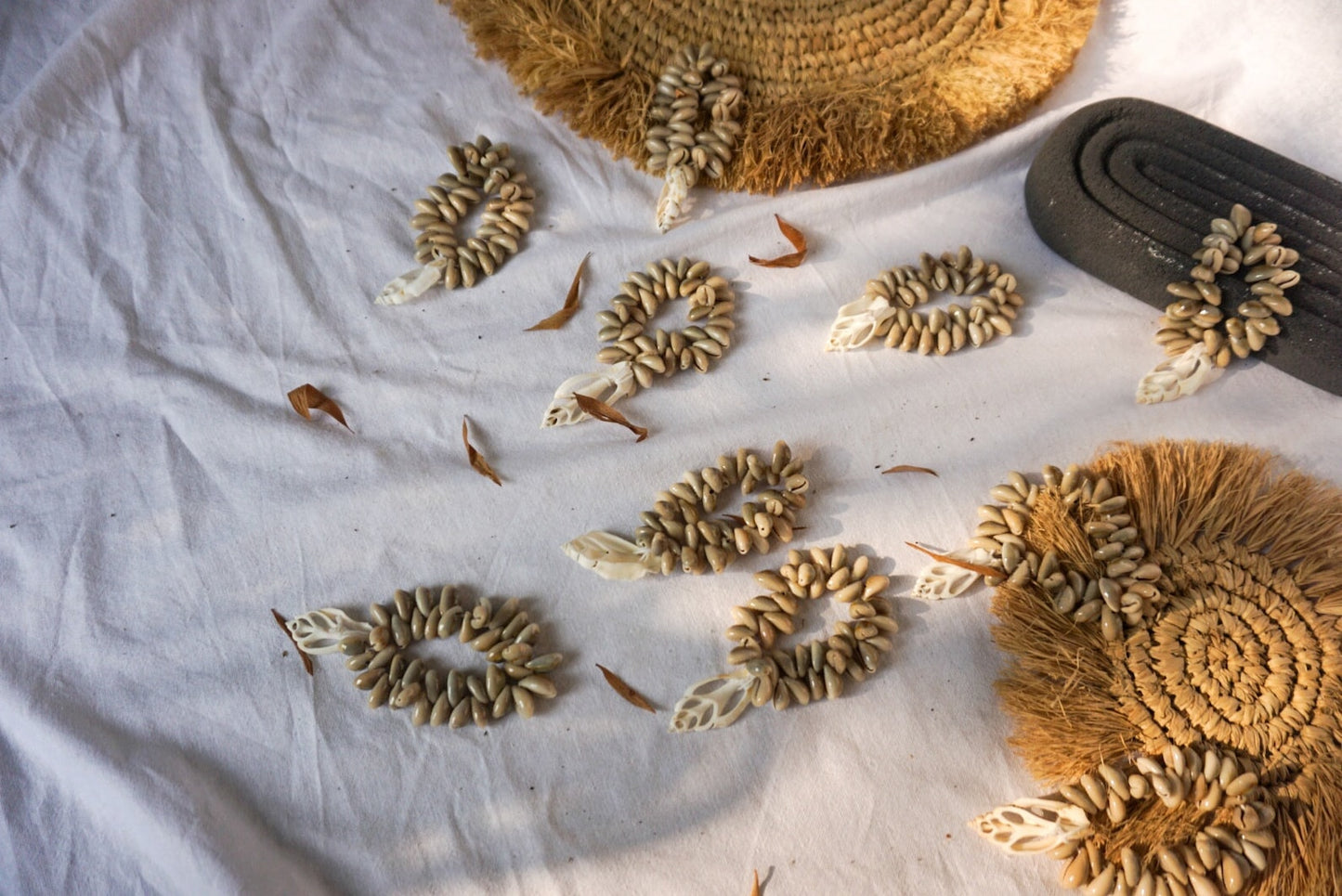 Cowrie Seashells Napkin Ring