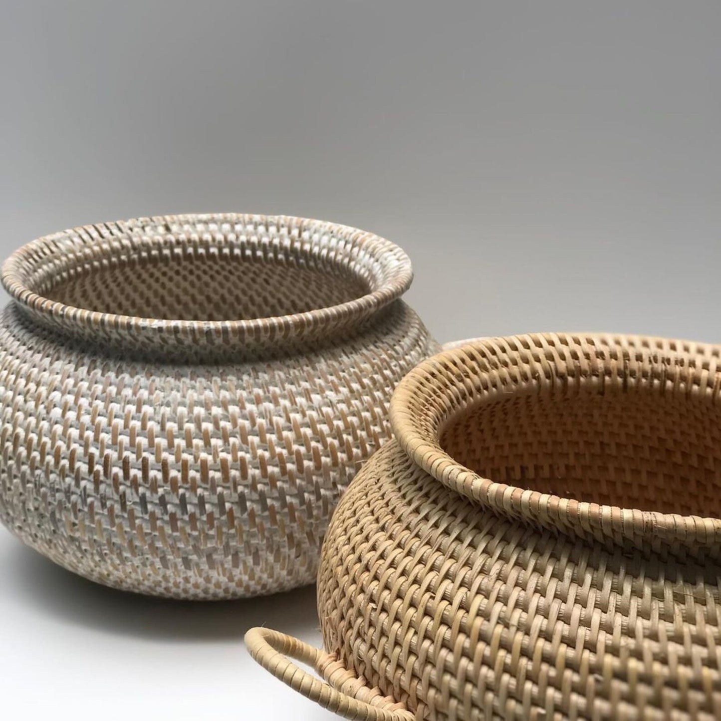 Natural rattan flower pot vase basket