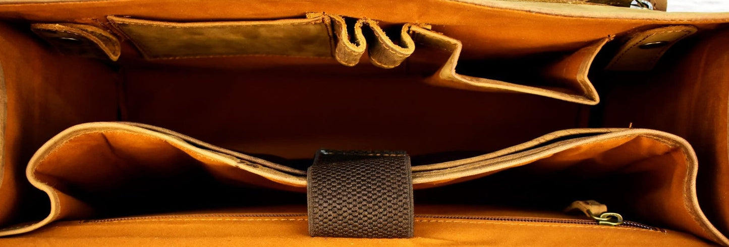 18 Inch Women Leather Laptop bag