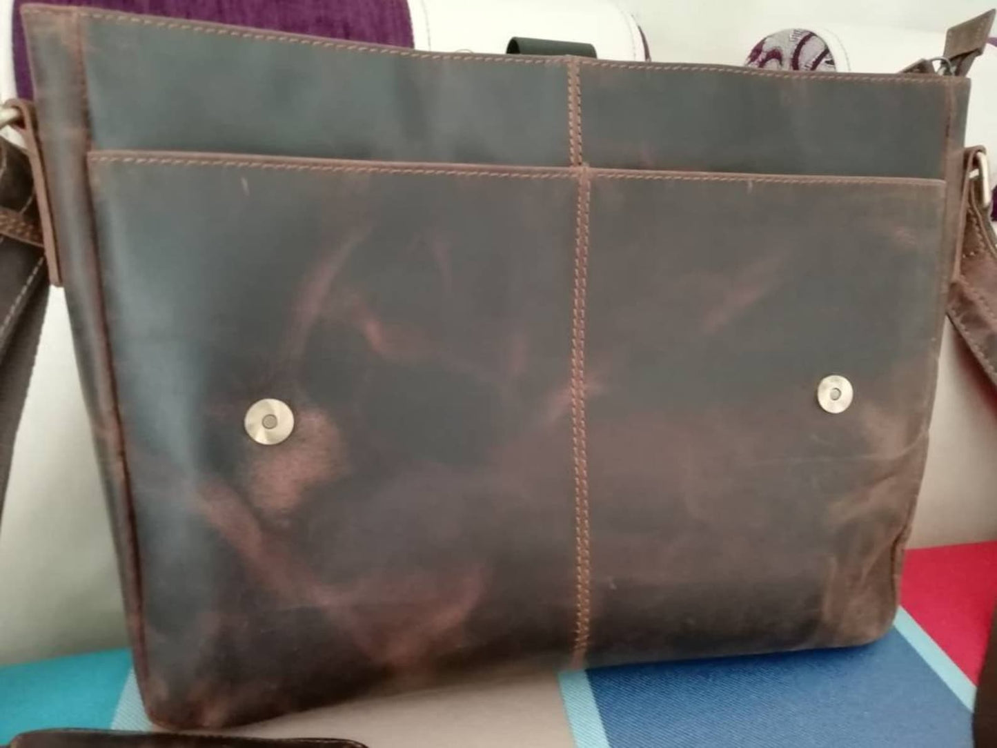 Handmade Leather Messenger Office Bag